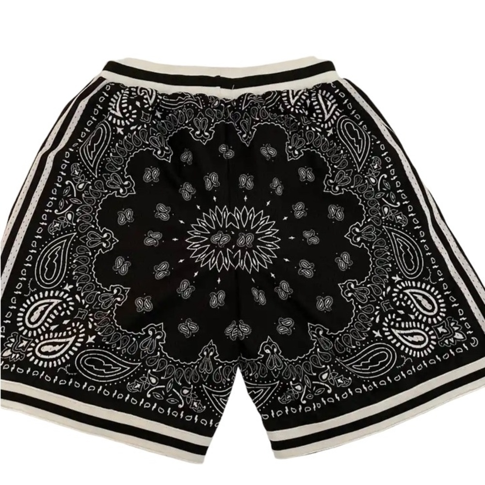 Collect and Select Paisley Bandana Basketball Shorts Size Medium